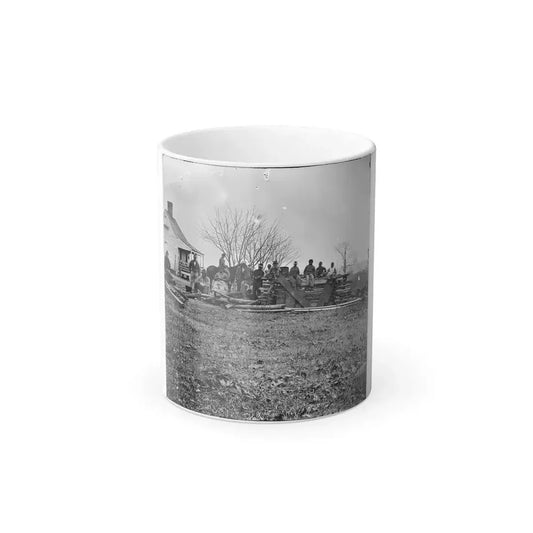 Aiken's Landing, Virginia (Vicinity). Negro Group at Aiken's Farm (U.S. Civil War) Color Changing Coffee Mug 11oz Default Title - Go Mug Yourself