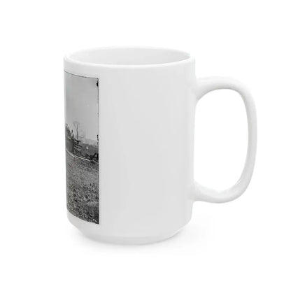 Aiken's Landing, Virginia (Vicinity). Negro Group At Aiken's Farm (U.S. Civil War) White Coffee Mug - Go Mug Yourself