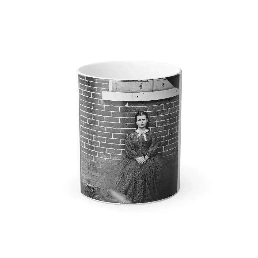 Aiken's Landing, Virginia (Vicinity). Young Girl at Aiken House (U.S. Civil War) Color Changing Coffee Mug 11oz Default Title 11oz - Go Mug Yourself