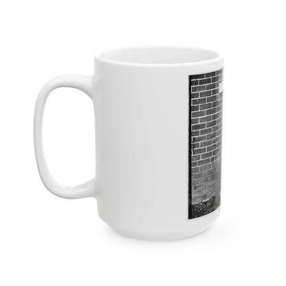 Aiken's Landing, Virginia (Vicinity). Young Girl At Aiken House (U.S. Civil War) White Coffee Mug - Go Mug Yourself