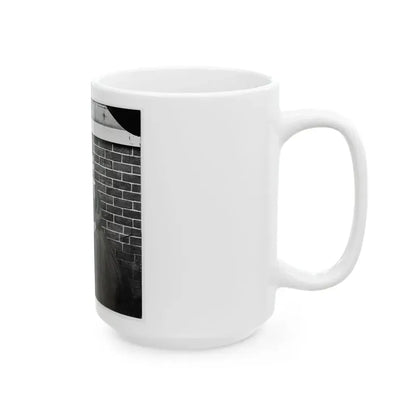 Aiken's Landing, Virginia (Vicinity). Young Girl At Aiken House (U.S. Civil War) White Coffee Mug - Go Mug Yourself