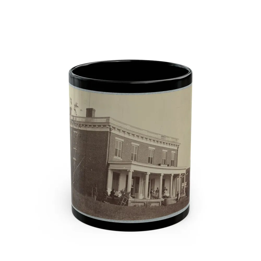 Aiken's House, James River, Va. 002(2) (U.S. Civil War) Black Coffee Mug-11oz-Go Mug Yourself