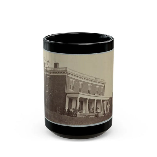 Aiken's House, James River, Va. 002(2) (U.S. Civil War) Black Coffee Mug-15oz-Go Mug Yourself