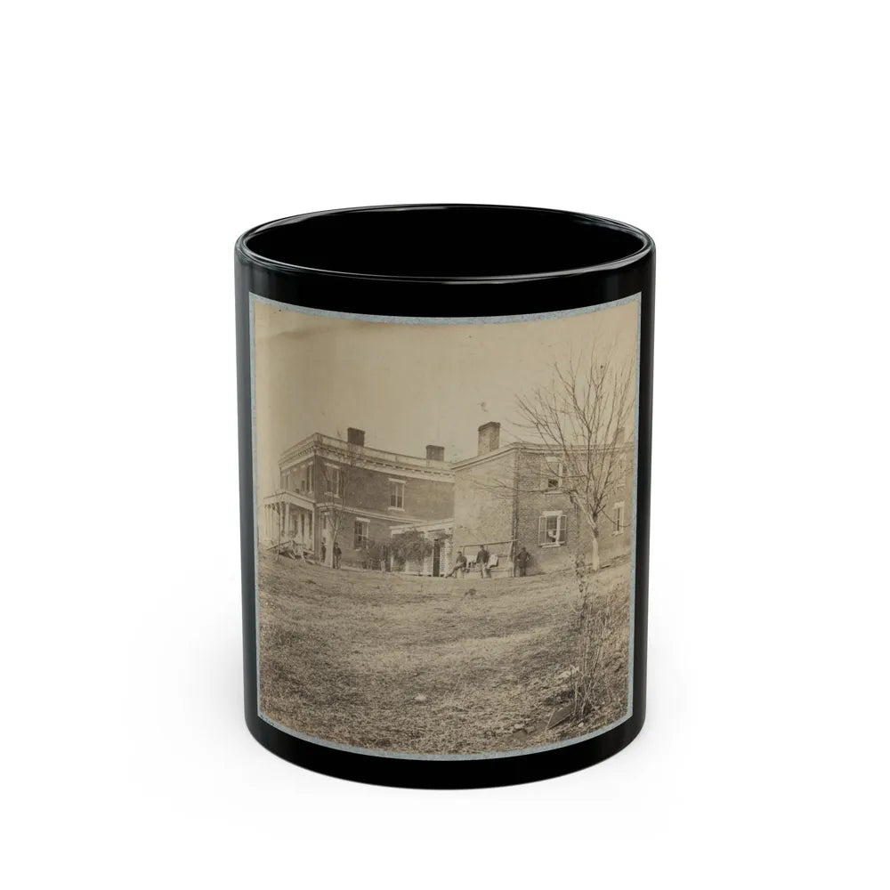 Aiken's House, James River, Va.(2) (U.S. Civil War) Black Coffee Mug-11oz-Go Mug Yourself