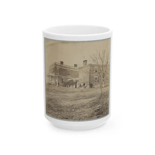 Aiken's House, James River, Va.(2) (U.S. Civil War) White Coffee Mug-15oz-Go Mug Yourself