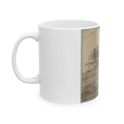 Aiken's House, James River, Va.(2) (U.S. Civil War) White Coffee Mug-Go Mug Yourself