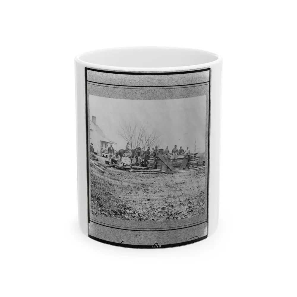 Aiken's House, James River, Va.(3) (U.S. Civil War) White Coffee Mug-11oz-Go Mug Yourself