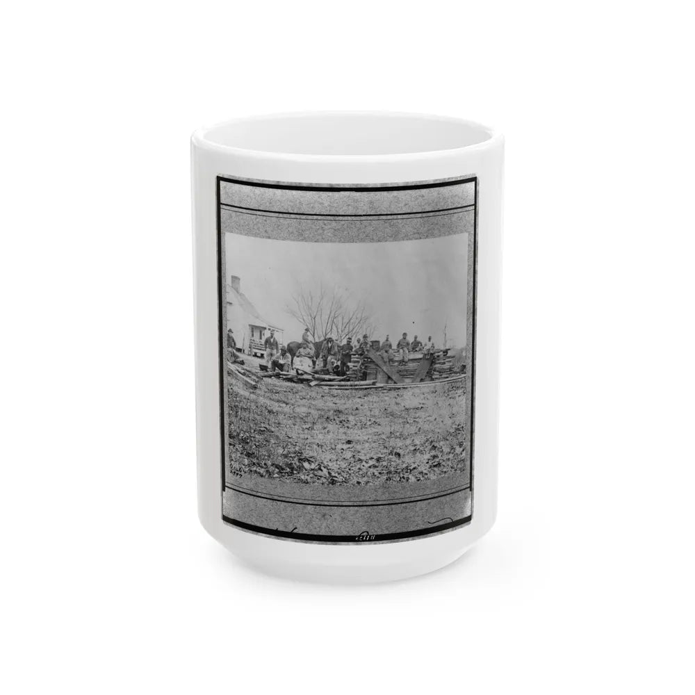 Aiken's House, James River, Va.(3) (U.S. Civil War) White Coffee Mug-15oz-Go Mug Yourself