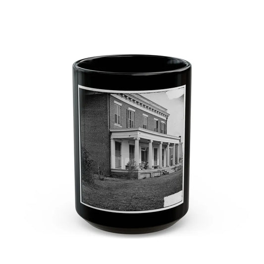 Aiken's Landing, Virginia (Vicinity). Aiken House On James River (U.S. Civil War) Black Coffee Mug-15oz-Go Mug Yourself