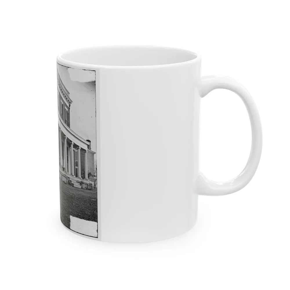 Aiken's Landing, Virginia (Vicinity). Aiken House On James River (U.S. Civil War) White Coffee Mug-Go Mug Yourself