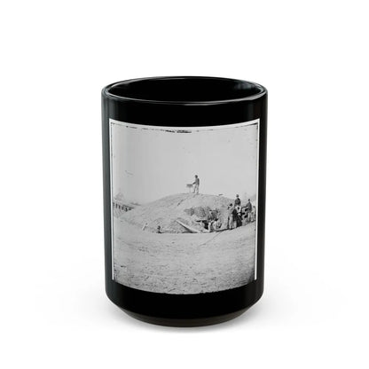Aiken's Landing, Virginia (Vicinity). Battery Abbot, Fort Brady. (Battery Named For Col. Henry L. Abbot, 1st Conn. H. Artillery) (U.S. Civil War) Black Coffee Mug-15oz-Go Mug Yourself