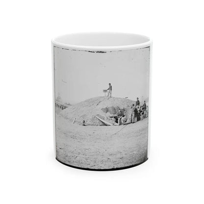 Aiken's Landing, Virginia (Vicinity). Battery Abbot, Fort Brady. (Battery Named For Col. Henry L. Abbot, 1st Conn. H. Artillery) (U.S. Civil War) White Coffee Mug-11oz-Go Mug Yourself
