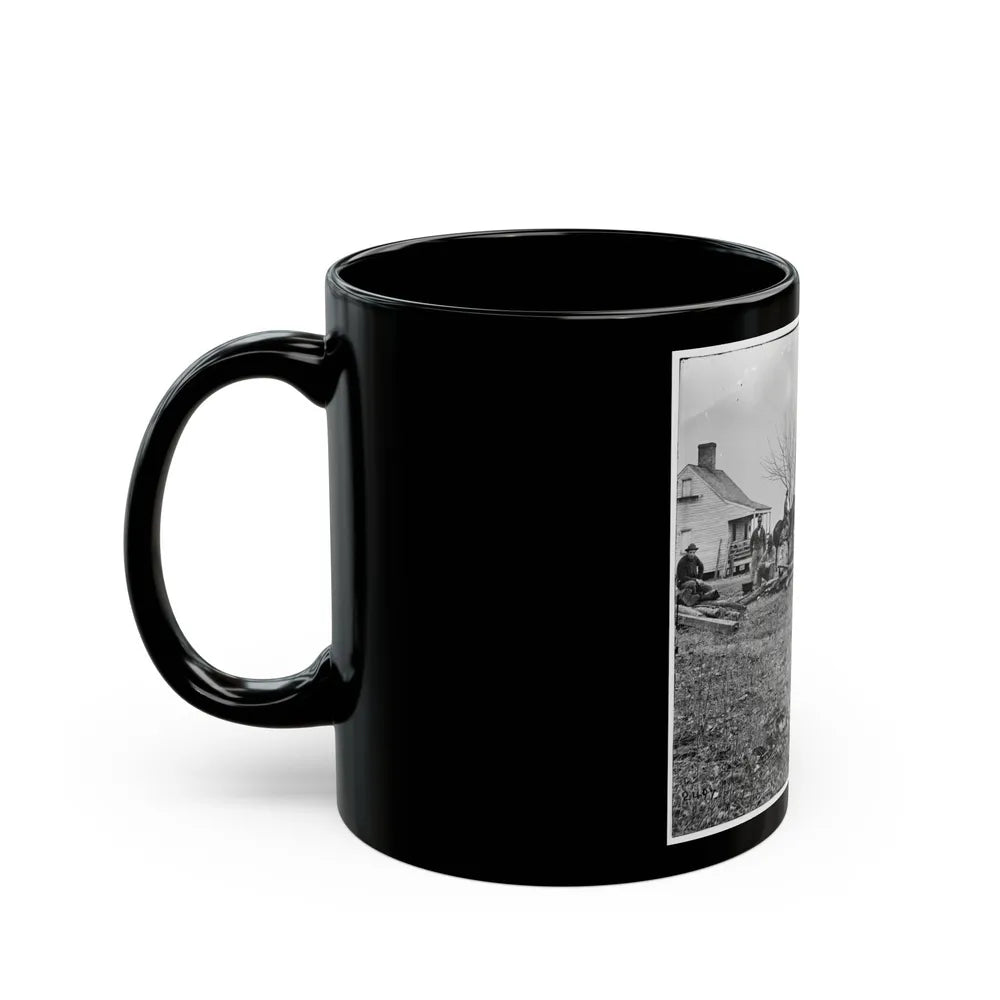 Aiken's Landing, Virginia (Vicinity). Negro Group At Aiken's Farm (U.S. Civil War) Black Coffee Mug-Go Mug Yourself