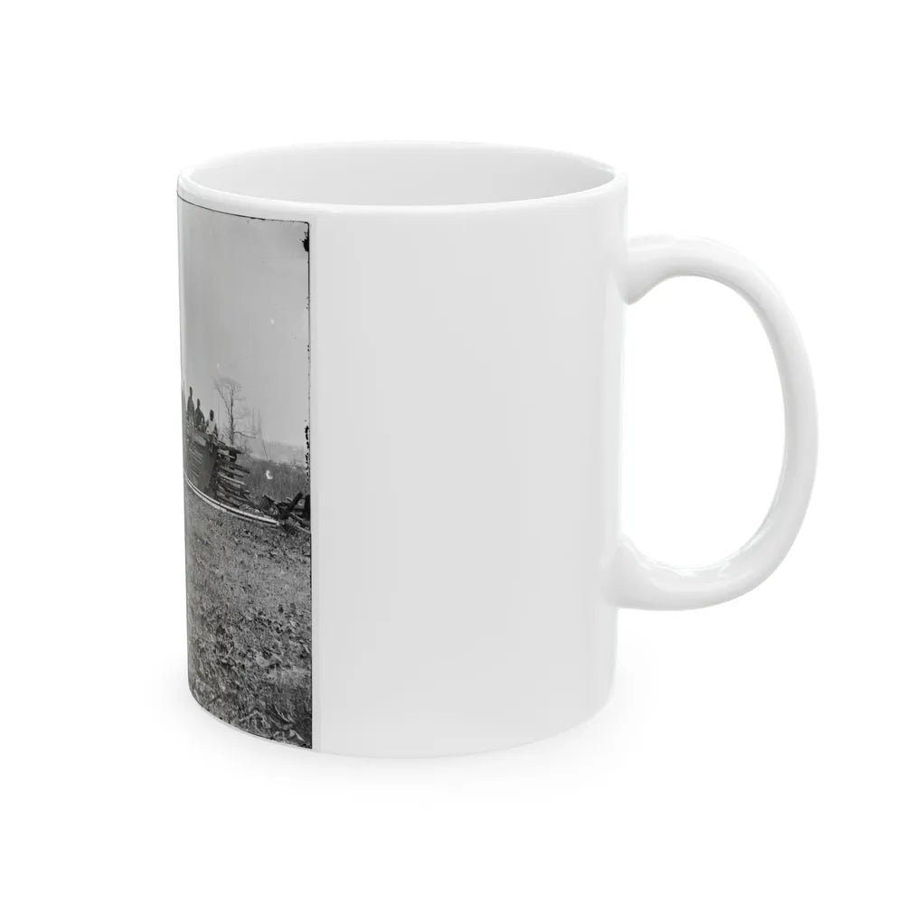 Aiken's Landing, Virginia (Vicinity). Negro Group At Aiken's Farm (U.S. Civil War) White Coffee Mug-Go Mug Yourself