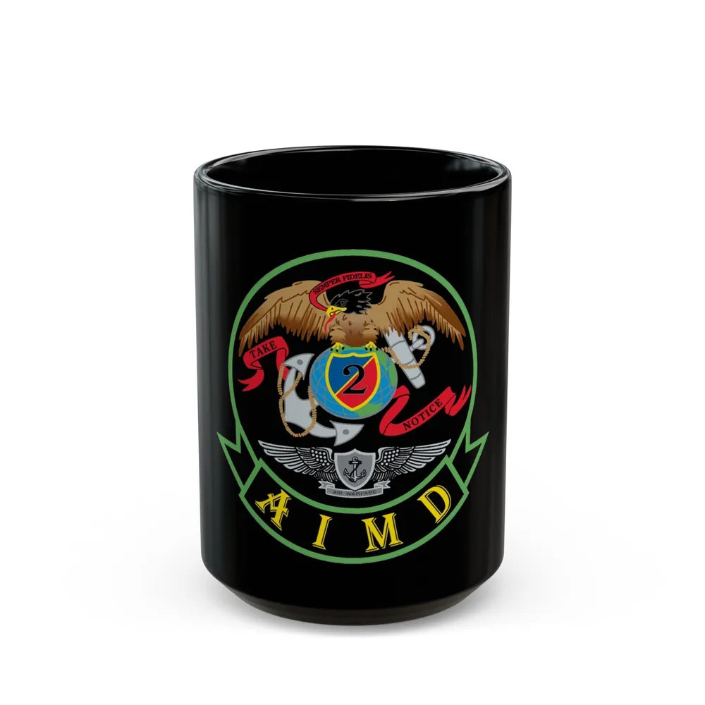 AIMD Two (U.S. Navy) Black Coffee Mug-15oz-Go Mug Yourself