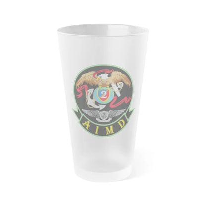 AIMD Two (U.S. Navy) Frosted Pint Glass 16oz-Go Mug Yourself