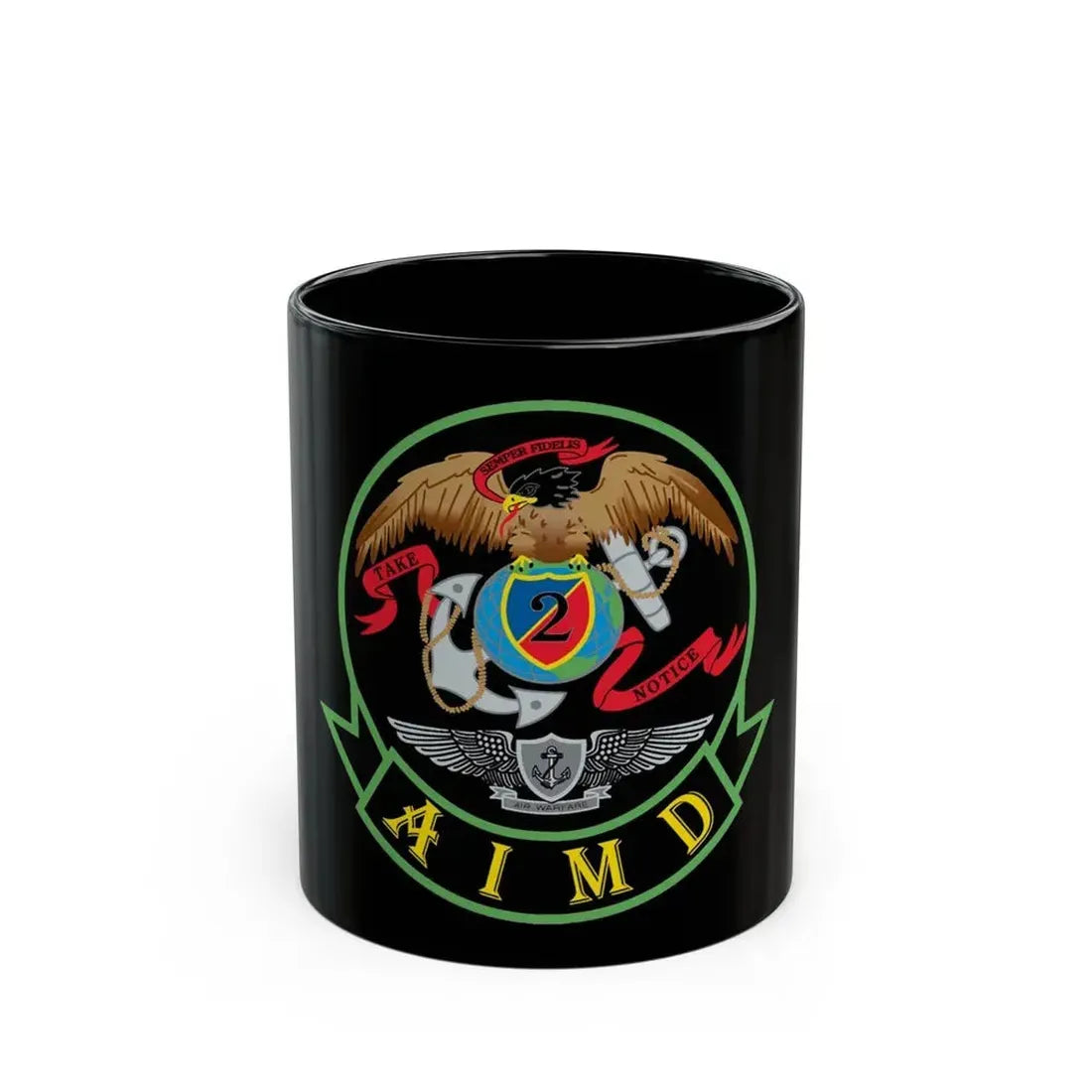 AIMD Two (U.S. Navy) Black Coffee Mug 11oz - Go Mug Yourself