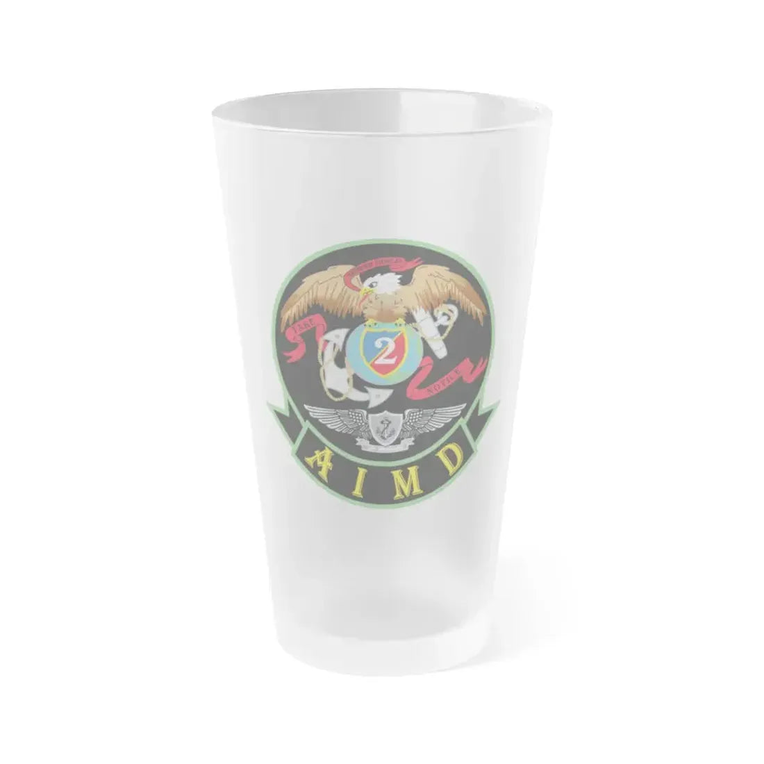 AIMD Two (U.S. Navy) Frosted Pint Glass 16oz Default Title - Go Mug Yourself