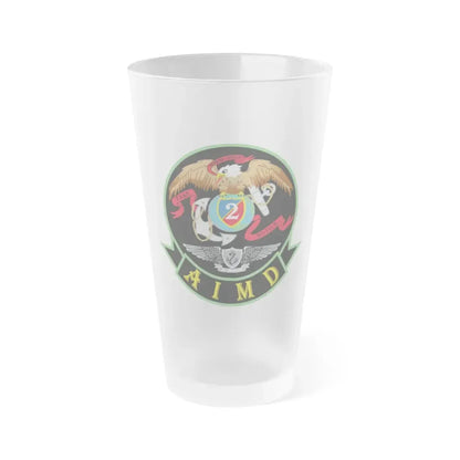 AIMD Two (U.S. Navy) Frosted Pint Glass 16oz Default Title - Go Mug Yourself