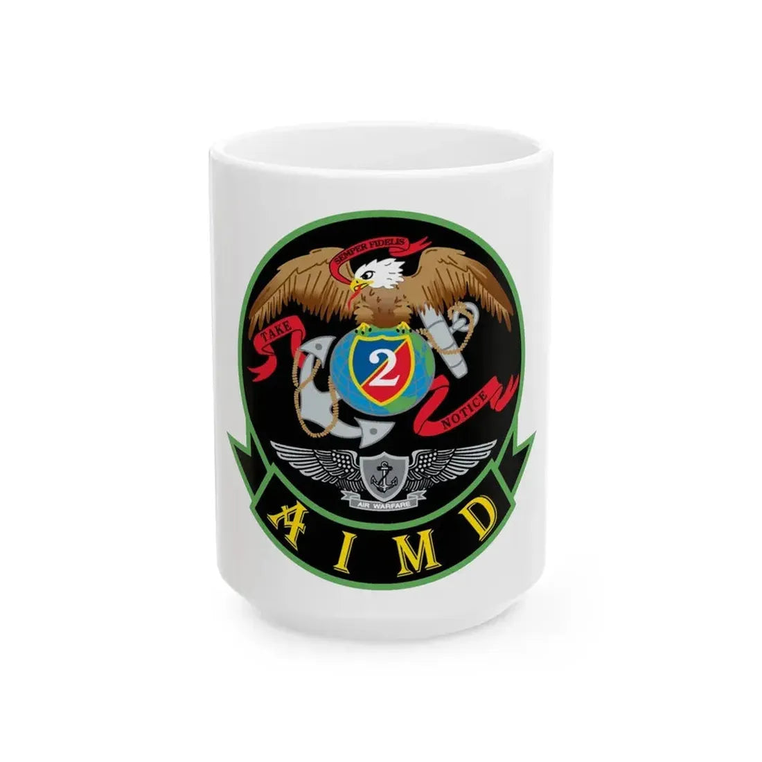 AIMD Two (U.S. Navy) White Coffee Mug 15oz - Go Mug Yourself