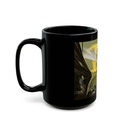 Air Attack, Man's magazine illustration - Black Coffee Mug - Go Mug Yourself