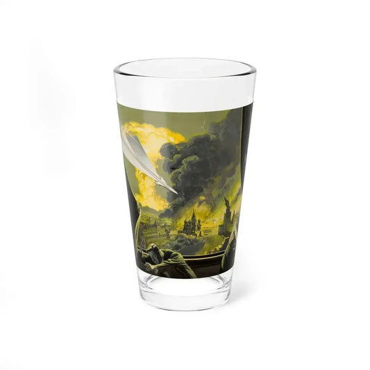Air Attack, Man's magazine illustration (Magazine Illustration) Pint Glass 16oz 16oz - Go Mug Yourself