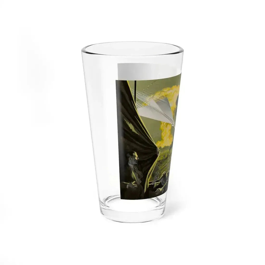 Air Attack, Man's magazine illustration (Magazine Illustration) Pint Glass 16oz - Go Mug Yourself
