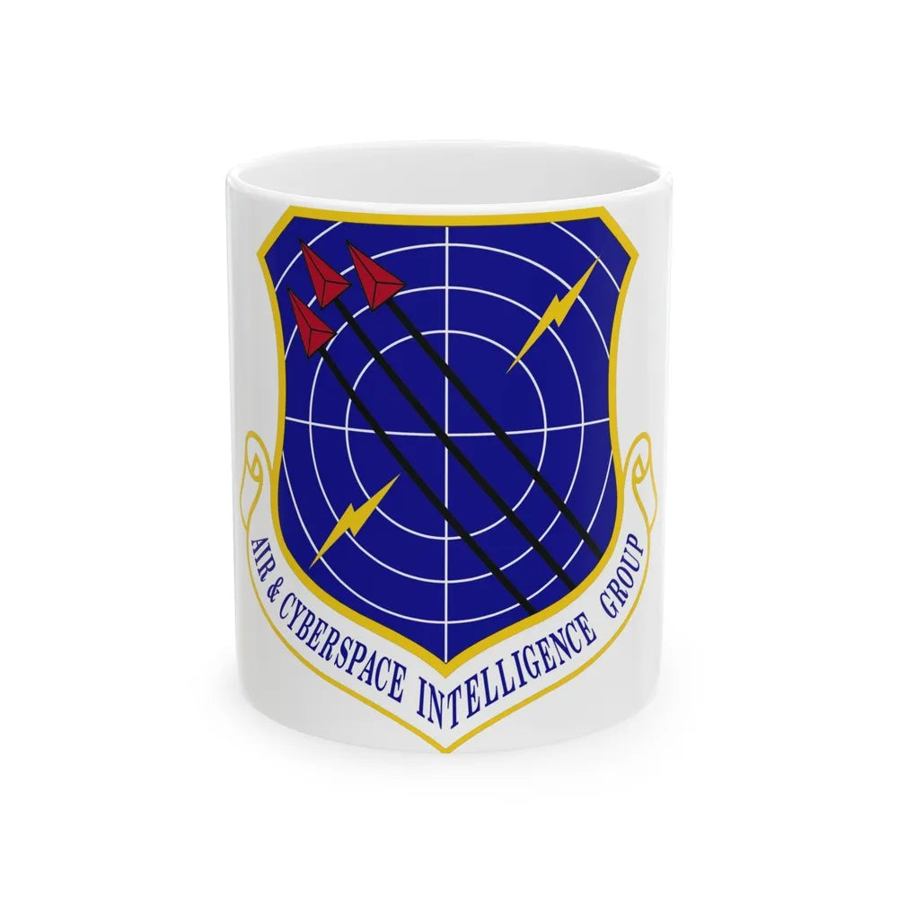 Air & Cyberspace Intelligence Group (U.S. Air Force) White Coffee Mug-11oz-Go Mug Yourself