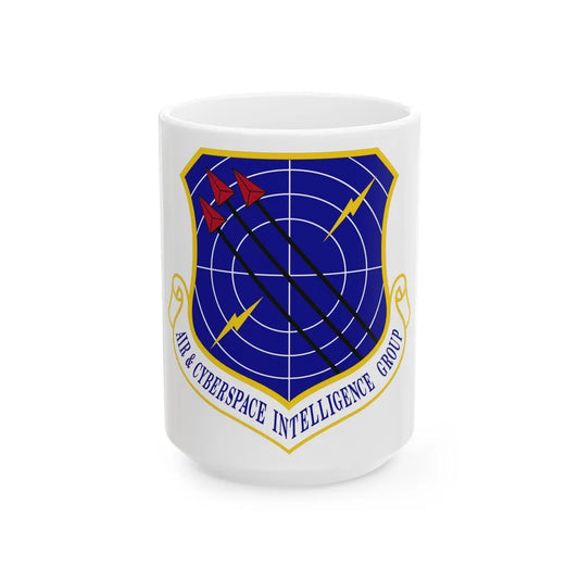 Air & Cyberspace Intelligence Group (U.S. Air Force) White Coffee Mug-15oz-Go Mug Yourself