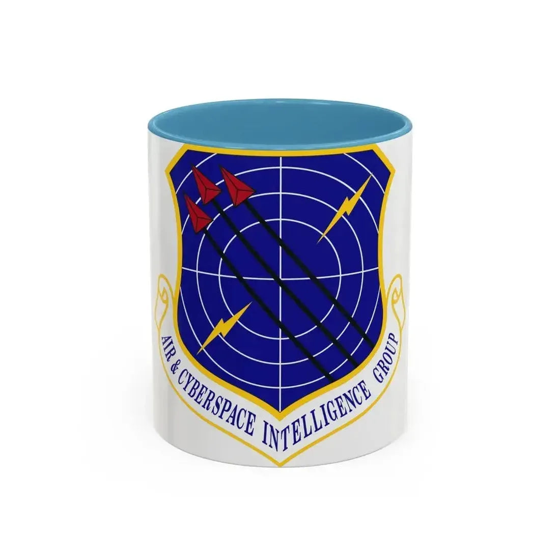 Air & Cyberspace Intelligence Group (U.S. Air Force) Accent Coffee Mug 11oz Light Blue - Go Mug Yourself