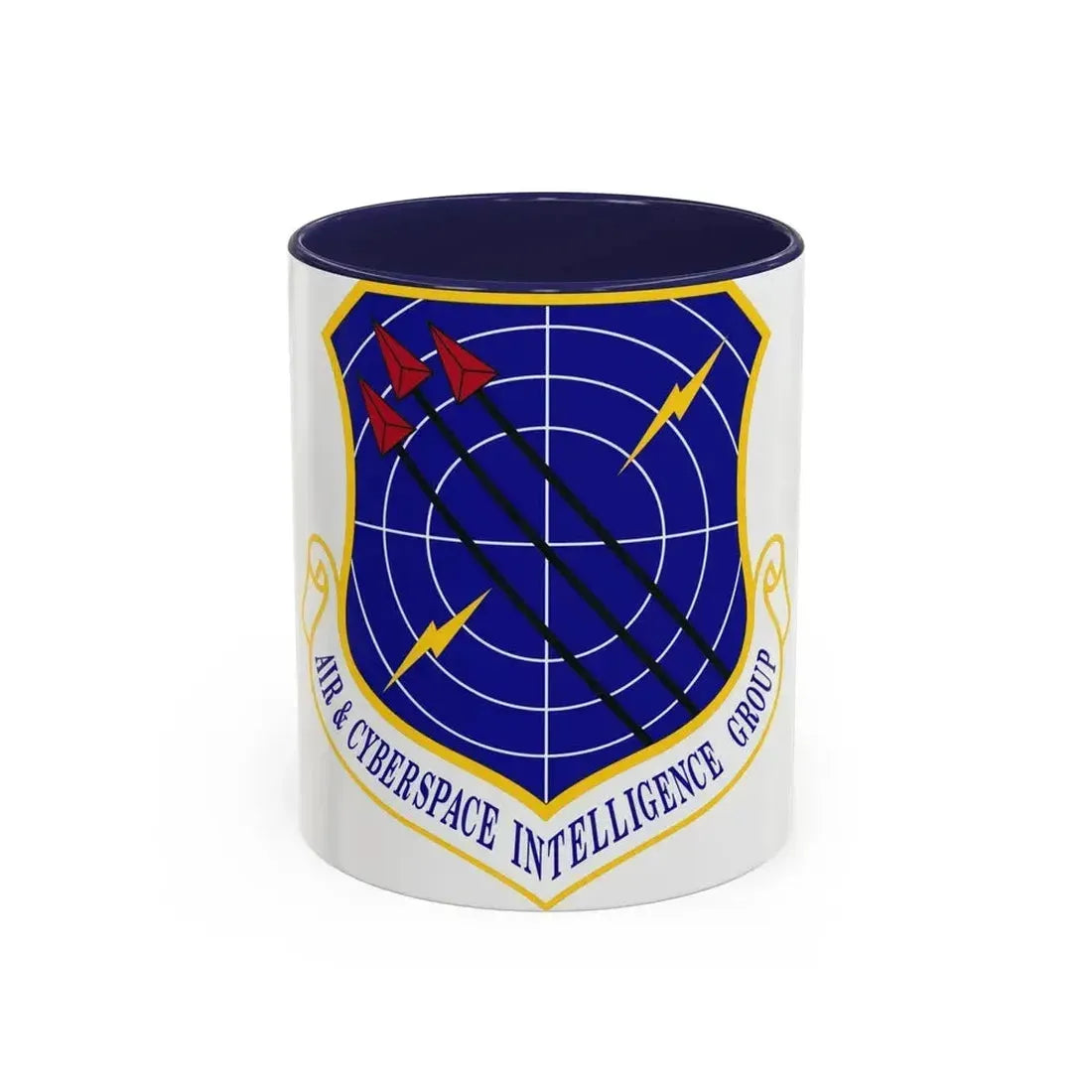 Air & Cyberspace Intelligence Group (U.S. Air Force) Accent Coffee Mug 11oz Navy - Go Mug Yourself