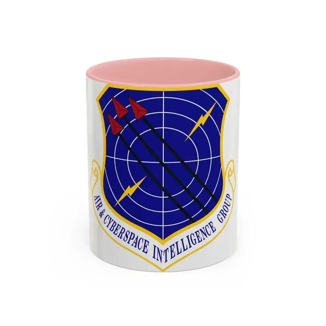 Air & Cyberspace Intelligence Group (U.S. Air Force) Accent Coffee Mug 11oz Pink - Go Mug Yourself