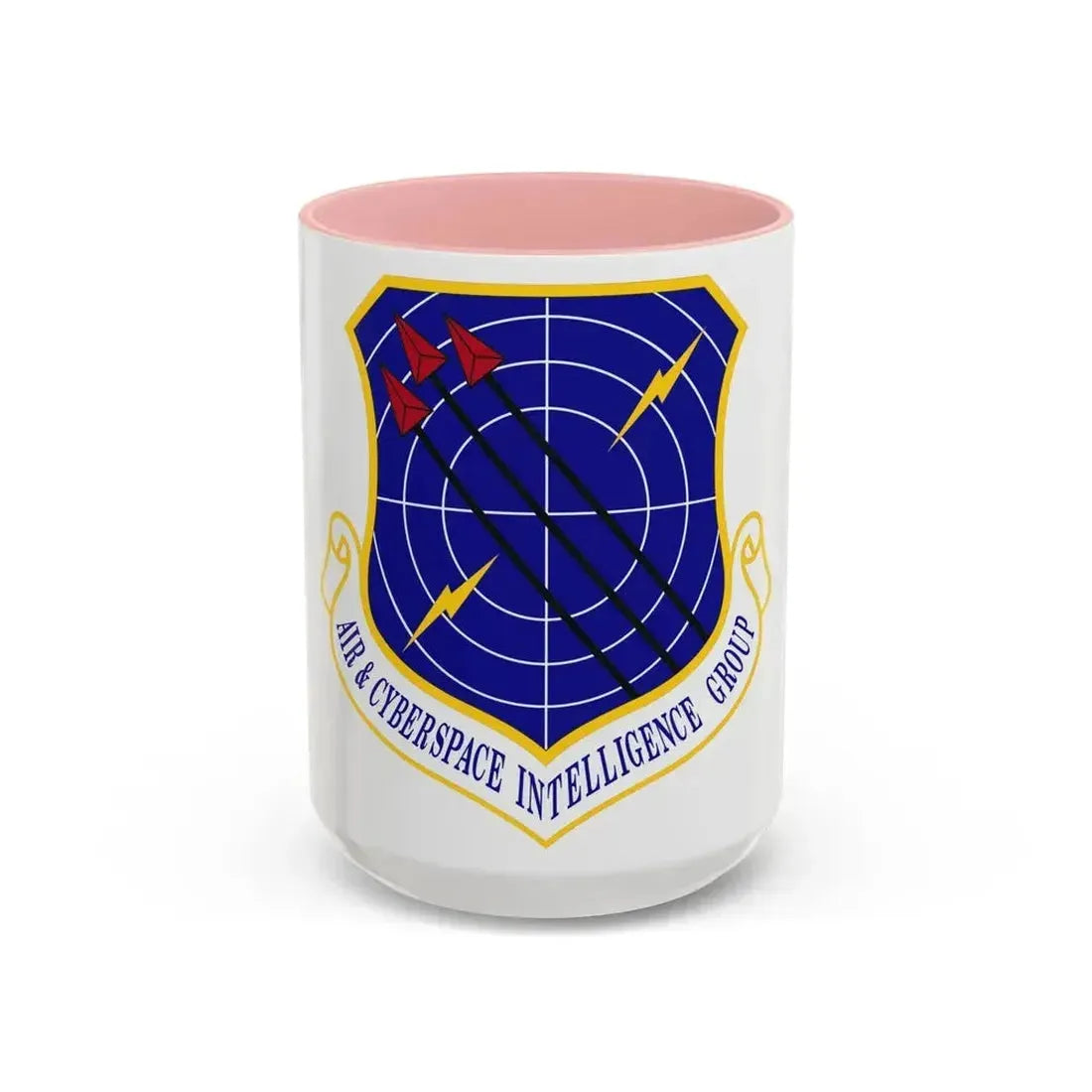 Air & Cyberspace Intelligence Group (U.S. Air Force) Accent Coffee Mug 15oz Pink - Go Mug Yourself
