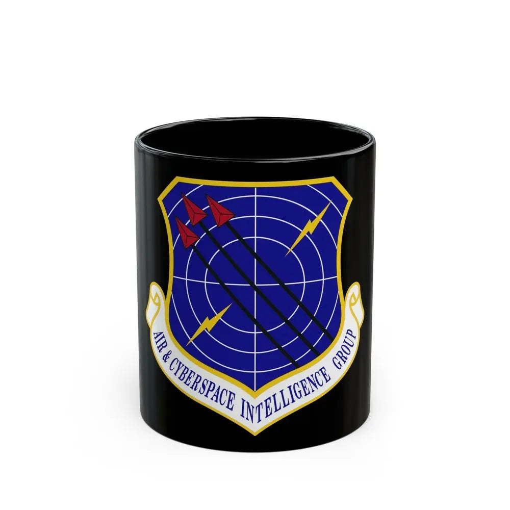 Air & Cyberspace Intelligence Group (U.S. Air Force) Black Coffee Mug 11oz - Go Mug Yourself