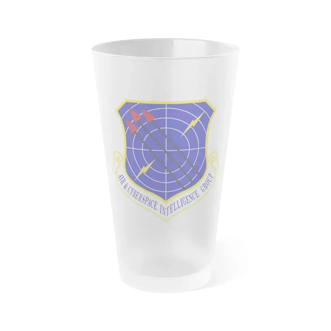 Air & Cyberspace Intelligence Group (U.S. Air Force) Frosted Pint Glass 16oz Default Title - Go Mug Yourself