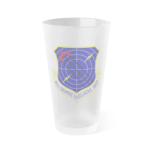 Air & Cyberspace Intelligence Group (U.S. Air Force) Frosted Pint Glass 16oz Default Title - Go Mug Yourself