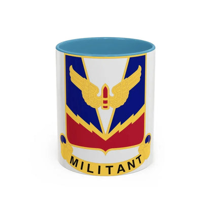 Air Defense Artillery Center and School v2 (U.S. Army) Accent Coffee Mug 11oz Light Blue - Go Mug Yourself