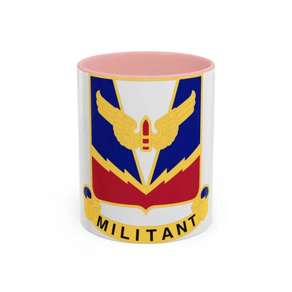 Air Defense Artillery Center and School v2 (U.S. Army) Accent Coffee Mug 11oz Pink - Go Mug Yourself