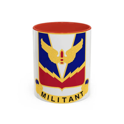 Air Defense Artillery Center and School v2 (U.S. Army) Accent Coffee Mug 11oz Red - Go Mug Yourself