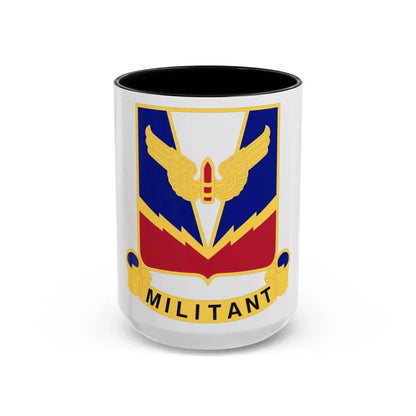 Air Defense Artillery Center and School v2 (U.S. Army) Accent Coffee Mug 15oz Black - Go Mug Yourself