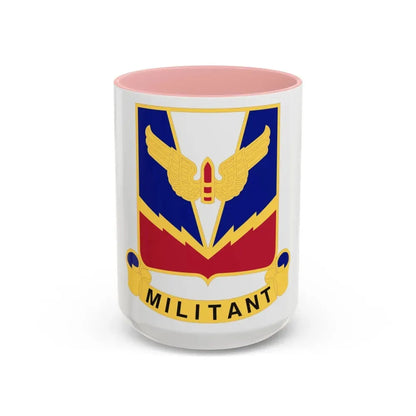 Air Defense Artillery Center and School v2 (U.S. Army) Accent Coffee Mug 15oz Pink - Go Mug Yourself