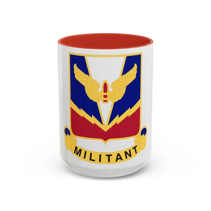 Air Defense Artillery Center and School v2 (U.S. Army) Accent Coffee Mug 15oz Red - Go Mug Yourself