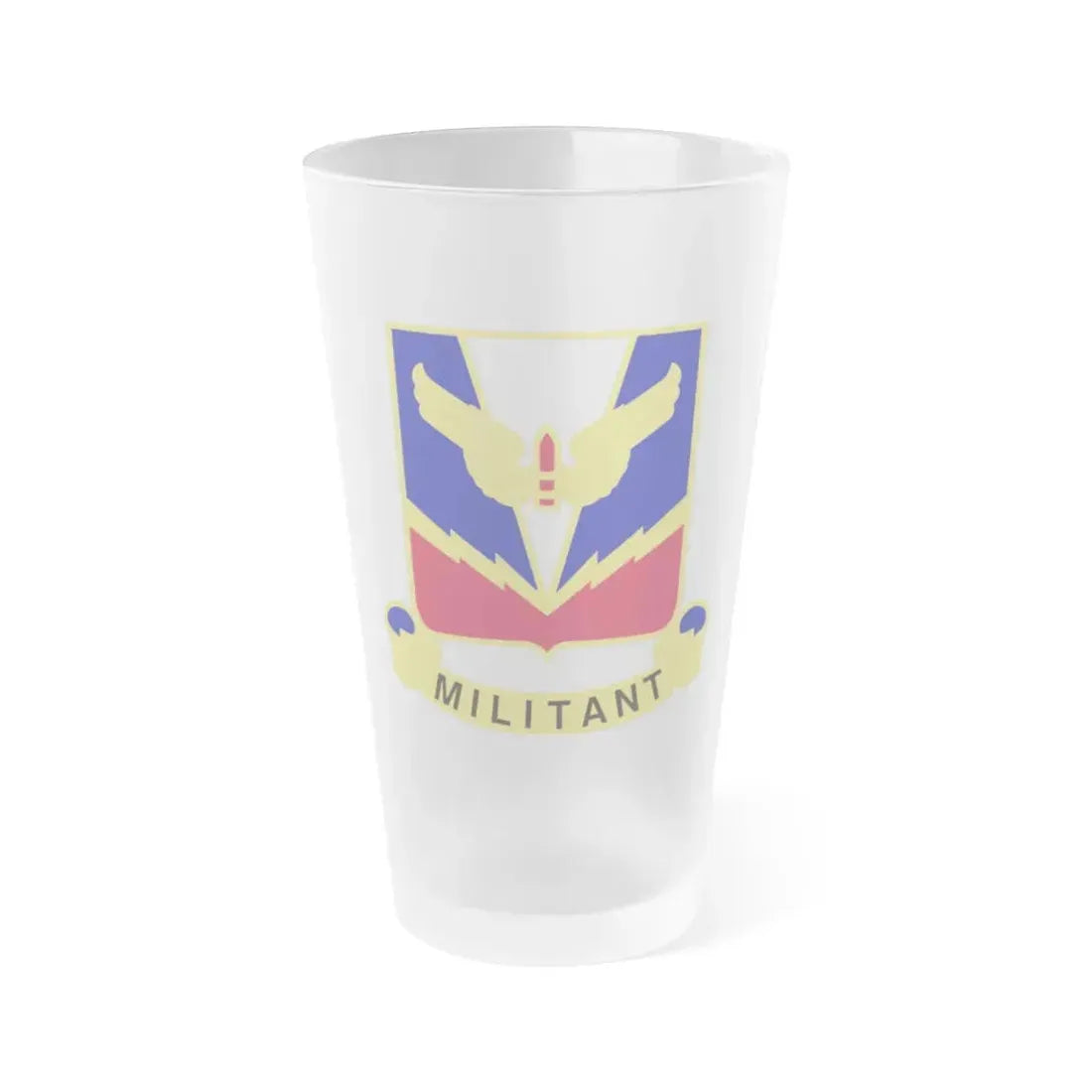 Air Defense Artillery Center and School v2 (U.S. Army) Frosted Pint Glass 16oz Default Title - Go Mug Yourself