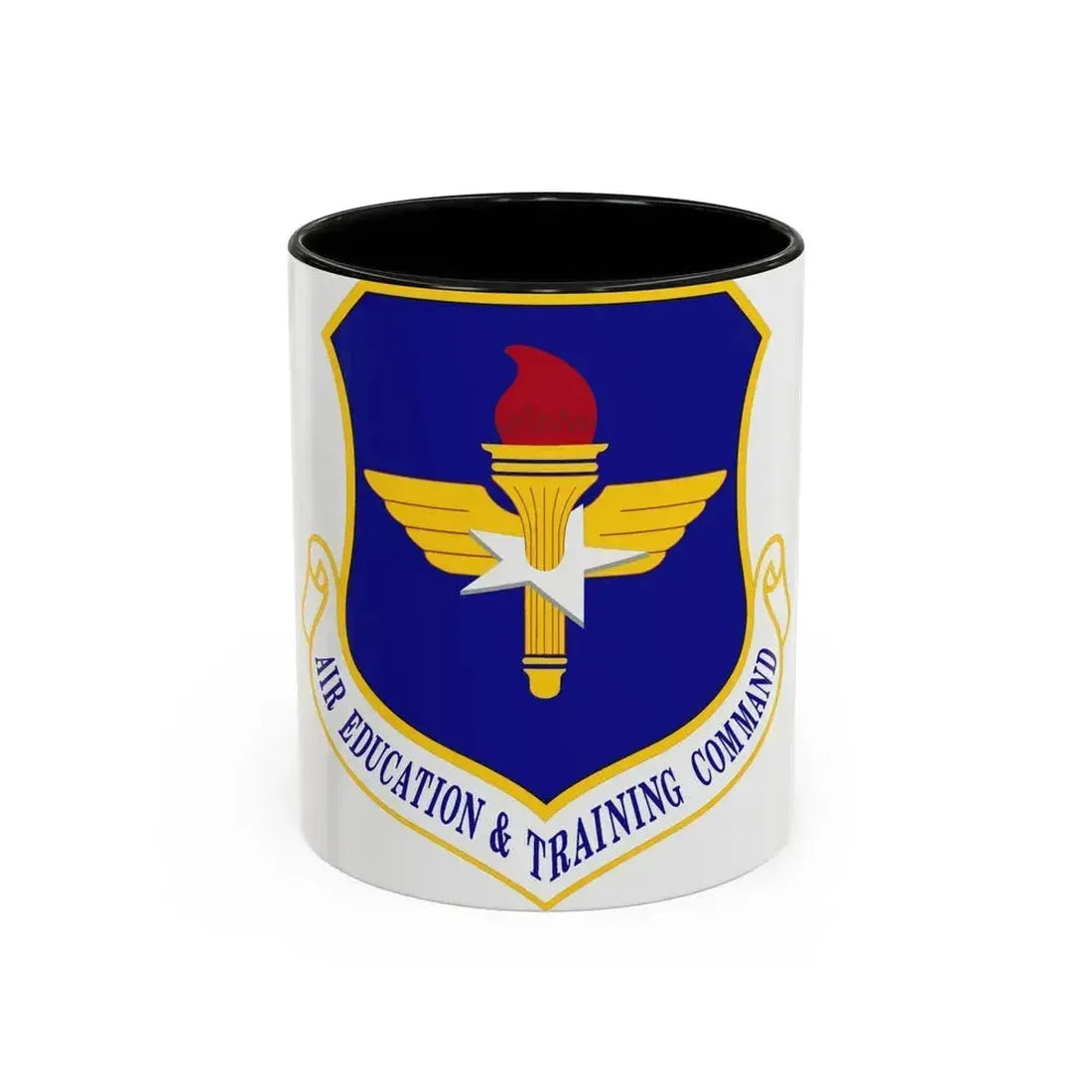 Air Education and Training Command (U.S. Air Force) Accent Coffee Mug 11oz Black - Go Mug Yourself