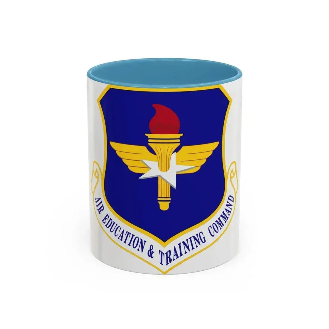Air Education and Training Command (U.S. Air Force) Accent Coffee Mug 11oz Light Blue - Go Mug Yourself