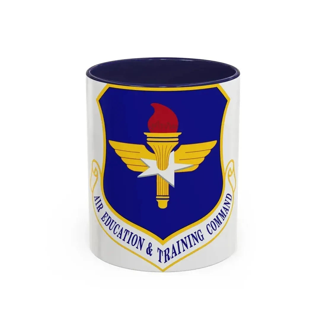 Air Education and Training Command (U.S. Air Force) Accent Coffee Mug 11oz Navy - Go Mug Yourself