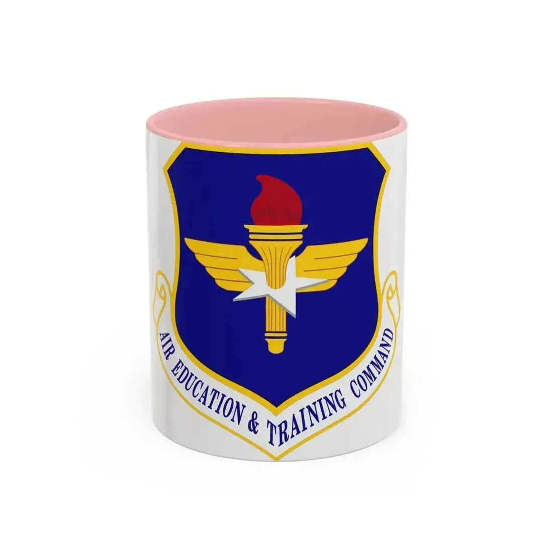 Air Education and Training Command (U.S. Air Force) Accent Coffee Mug 11oz Pink - Go Mug Yourself