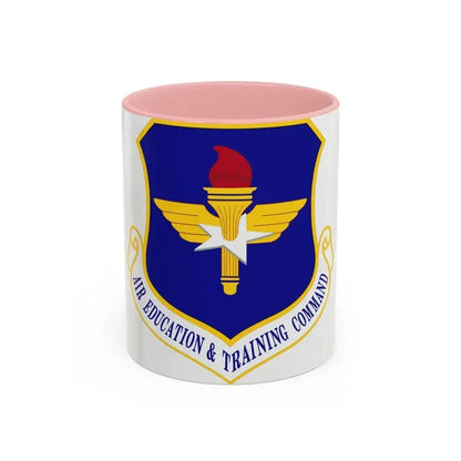 Air Education and Training Command (U.S. Air Force) Accent Coffee Mug 11oz Pink - Go Mug Yourself