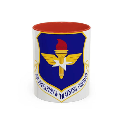 Air Education and Training Command (U.S. Air Force) Accent Coffee Mug 11oz Red - Go Mug Yourself