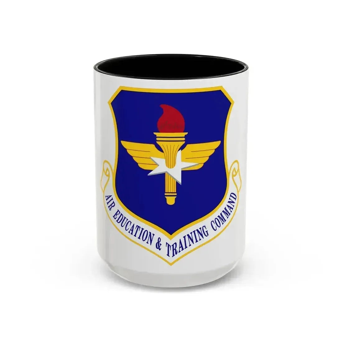 Air Education and Training Command (U.S. Air Force) Accent Coffee Mug 15oz Black - Go Mug Yourself